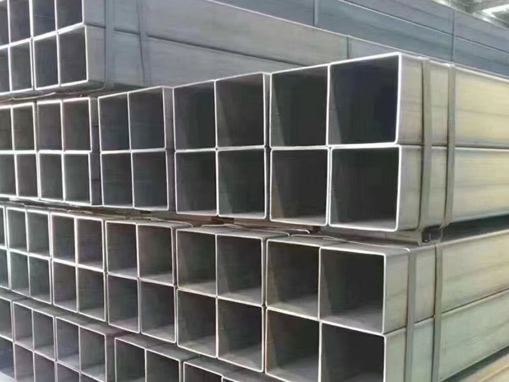 Black Striped Rectangular Tube